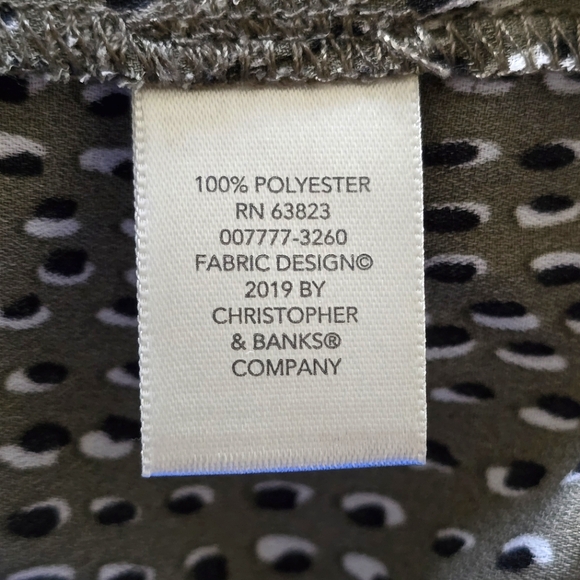 XL Lightweight Sleeveless Shell Blouse Tank Button Front Olive Green Black White - Picture 6 of 11